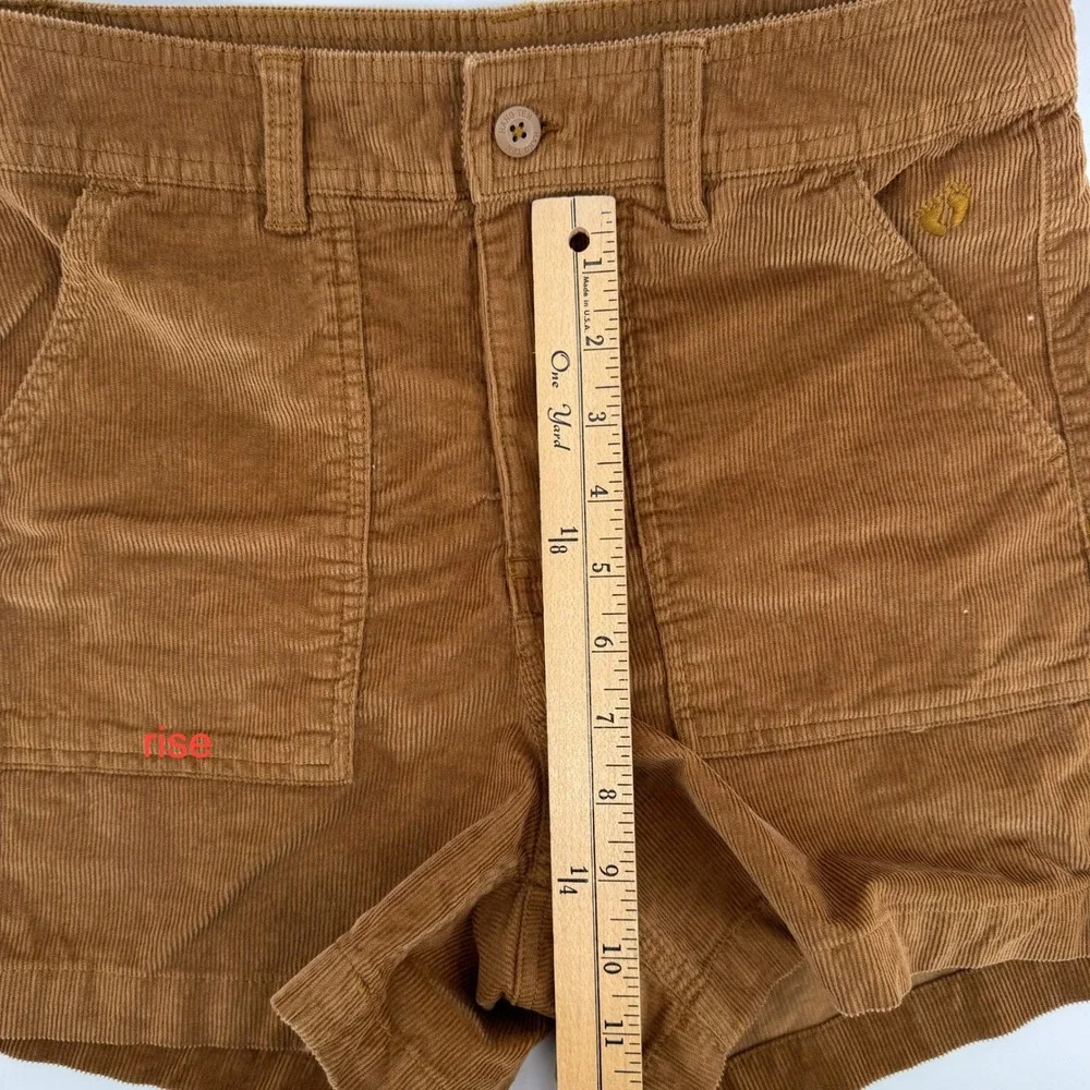 Hang Ten Corduroy Shorts Womens 6 Brown Retro Surf Carpenter Pockets 70s Indie